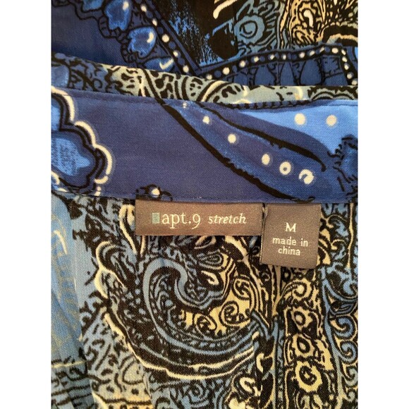 Apt 9 Women’s Size Medium  Long Sleeved Button Down Collared  Dressy Blouse - Picture 6 of 8